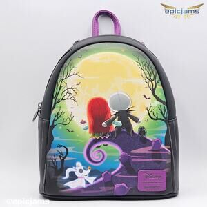 Loungefly The Nightmare Before Christmas Jack & Sally Doll Couple Mini Backpack